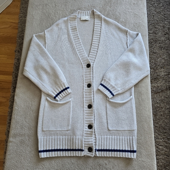 Aritzia Wilfred Free Velzen Merino Wool Oversized Grandpa Sweater size S - Picture 4 of 15